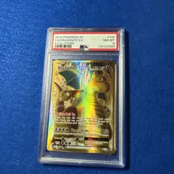 2016 POKEMON XY EVOLUTIONS #106 FULL ART/DRAGONITE EX PSA 8 - Image 1