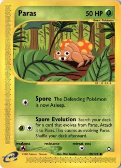 Paras 099/147 - Aquapolis - Pokemon - MP - Image 1