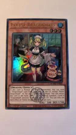 Yu-Gi-Oh Parlor Dragonmaid BLMM-EN060 Ultra Rare Emblazoned 1st Edition MINT! - Image 1