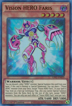 Vision HERO Faris - GFP2-EN059 - Ultra Rare - 1st Edition - Yugioh - Image 1
