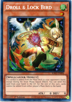 Droll & Lock Bird - ALT ART RA02-EN006 - Secret Rare - 1st Edition Yugioh - Image 1