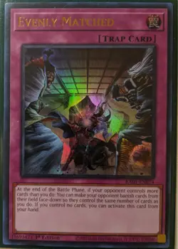 YuGiOh Evenly Matched Ultra Rare 1st Edition RA01-EN074 - Image 1