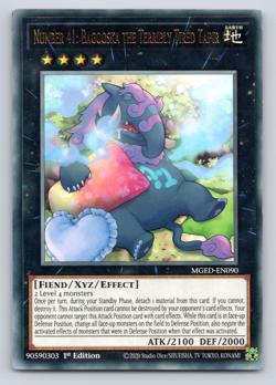 Number 41: Bagooska the Terribly Tired Tapir MGED-EN090 Rare 1st Edition Yugioh - Image 1