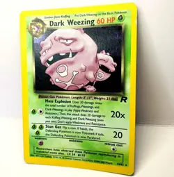 Dark Weezing 14/82 Holo Team Rocket Pokemon Card Ultra Rare WOTC Light Play - Image 1