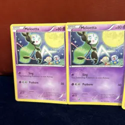 Meloetta BW68 Black & White Black Star Promo Pokemon Card 3 - Image 2