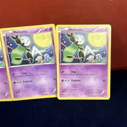 Meloetta BW68 Black & White Black Star Promo Pokemon Card 3 - Image 3