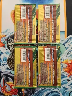 Pokemon XY Roaring Skies 3 Card Mini Booster Packs Complete Art Set Lot of 4 - Image 2