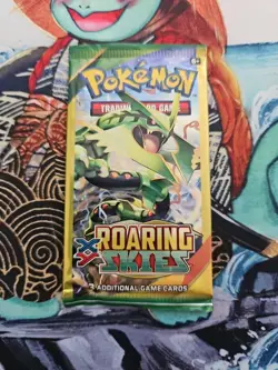 Pokemon XY Roaring Skies 3 Card Mini Booster Packs Complete Art Set Lot of 4 - Image 5
