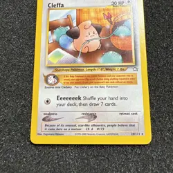 Cleffa 20/111 Neo Genesis Rare Pokemon Card MP - Image 3
