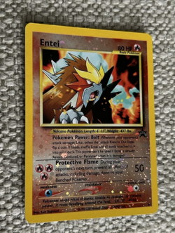Pokemon TCG 2001 Entei Black Star Movie Promo 34 Reverse Holo Card - Image 2