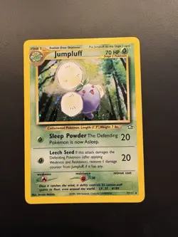 Pokemon TCG Jumpluff Neo Genesis Holo Card 7/111 Unlimited Rare - Image 1