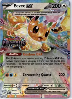 Eevee ex - (Prismatic Evolutions Stamp) Promo Miscellaneous Cards & Products 075 - Image 1