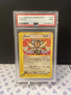 Tauros - 133/165 - PSA 9 Mint - Expedition eReader Pokemon Card - Image 1