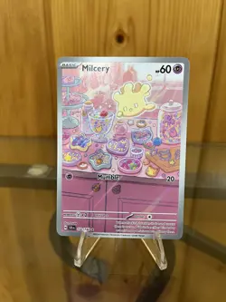 Milcery 152/142 Pokemon Card Stellar Crown Illustration Rare Psychic Type NM - Image 1