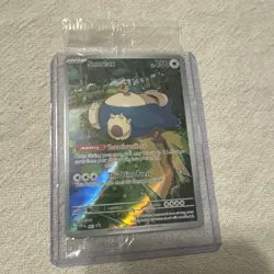 Sealed Pokemon Center exclusive Snorlax Black Star Promo card Scarlet & Violet - Image 1