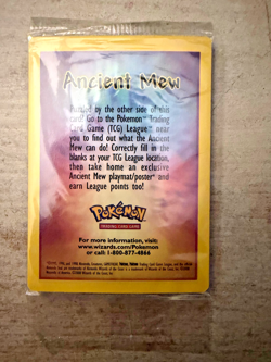 SEALED Ancient Mew Pokemon New Movie Promo Double Holo Foil 1999-2000 Card - Image 2