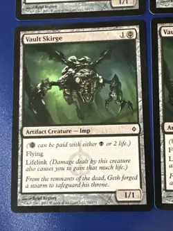 Vault Skirge X4 New Phyrexia Ex Condition See Pics Front Back - Image 3