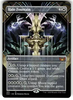 Halo Fountain (Borderless) Streets of New Capenna Regular MTG NM - Image 1