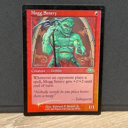 MTG Magic The Gathering- MOGG SENTRY, Planeshift, Foil - Image 1