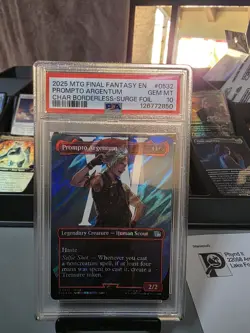 PSA 10 MTG - Prompto Argentum (Borderless) (Surge Foil) Final FANTASY - Gem Mint - Image 1