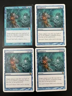 MTG- Traumatize x4 - (3x 9th Edition, 1x Odyssey) - Image 1