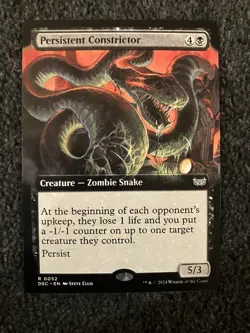 Magic MTG - Persistent Constrictor - (Extended Art) - Duskmourn: House of Horror - Image 1