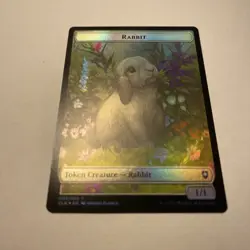1 x Rabbit Token - Commander Legends: Battle for Baldur's Gate - Foil - MTG - Image 2