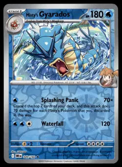 Misty's Gyarados 049/182 Rare Destined Rivals Pokemon Reverse Holo Near Mint - Image 1