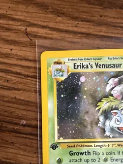 Pokemon Gym Challenge Erika’s Venusaur 4/132 1st Edition Holo NM Near Mint - Image 3