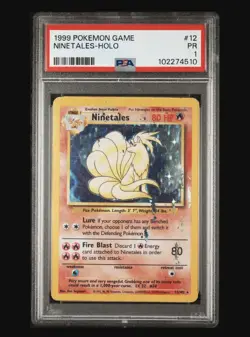 Pokemon TCG Ninetales Base Set Holo Rare PSA 1 Vintage 🔥🔥🔥 - Image 1