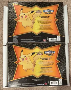 Pokemon TCG Shining Fates Pikachu V Box Collection Factory Sealed Lot Of 2 Sets - Image 2