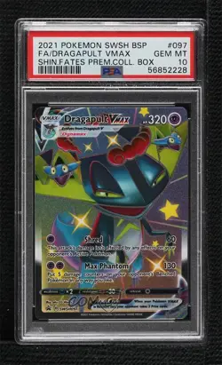 Dragapult VMAX Pokemon Sword & Shield Black Star PSA 10 GEM MT - Image 1