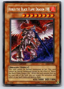 MP Yu-Gi-Oh! TCG Horus The Black Flame Dragon LV8 Elemental Energy EEN-ENSE1 - Image 1