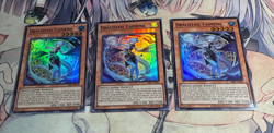 Yugioh Asian English Dracotail Faimena x3 playset DBJH-AE002 Super rare NM - Image 1