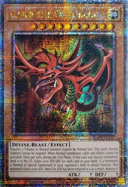 Yugioh! LP Slifer the Sky Dragon - RA04-EN117 - Quarter Century Secret Rare - 1s - Image 1