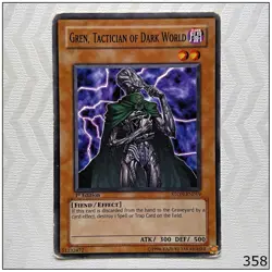 Gren, Tactician of Dark World - STON-EN019 - Common 1st Edition Yugioh - Image 1