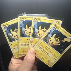 Pikachu HGSS03 Holo Promo Pokemon Card Lot Of 4 - Image 1