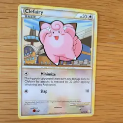 CLEFAIRY 60/123 POKEMON CARD (HEARTGOLD AND SOULSILVER SET) - Image 3