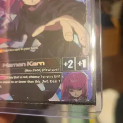 Gundam TCG CARD GAME - HAMAN KARN - GD02-091 R+ FOIL ENGLISH DUAL IMPACT - Image 4