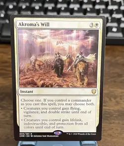 Akroma's Will Non Foil Commander legends Card #003 MTG - Image 1