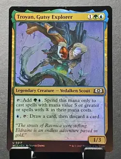 MTG 0217 TRYAN, GUTSY EXPLORER Foil Wilds Of Eldraine uncommon card⚔NM/MT - Image 1
