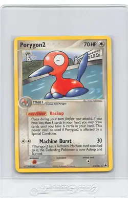 PORYGON 2 - 25/113 - Rare - NON-HOLO - EX Delta Species - 2005 POKMEON CARD - NM - Image 1