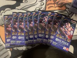 One Piece Card Game OP-14 10x Booster Packs The Azure Sea’s JP! Great Value - Image 1