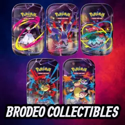 Pokemon Cards Mini Tin Mega Heroes Assortment - Collectible Trading Card Game... - Image 1