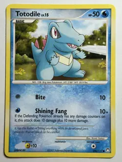 Totodile Mysterious Treasures 106/123 MP-LP Pokemon Card - Image 1