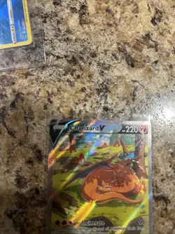 Pokemon TCG Charizard v Black Star Promo SWSH260 Holo Card Good Condition - Image 5