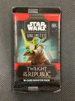 2025 Star Wars Unlimited Twilight Republic Booster Pack SEALED 16 Cards a pack! - Image 1