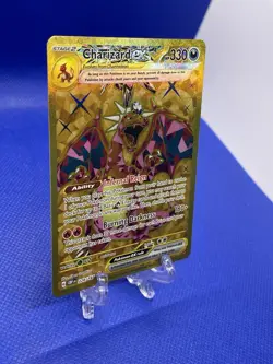 Pokemon TCG Charizard EX Obsidian Flames Holo Hyper Rare Card 228/197 NM GOLD - Image 2