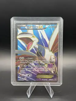 Pokemon TCG XY Base Set Skarmory EX Ultra Rare Full Art Holo Card 145/146 - Image 1