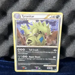 Tyranitar 26/95 HS Unleashed Rare Non-Holo Pokemon Card - Image 1